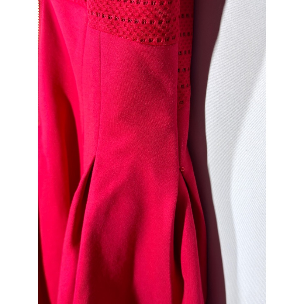 BCBGMAXAZRIA Tulip Dress NWT Red Fit & Flare Sleeveless Size L - Picture 15 of 15